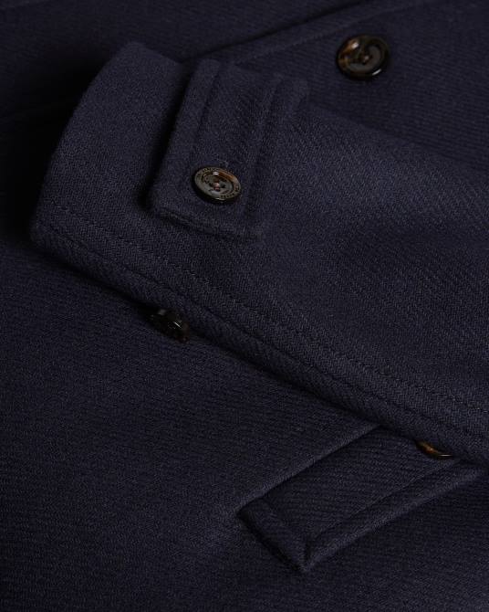 Ted Baker hombres 2ZFP1634 ropa chaquetón de lana grilldd Armada