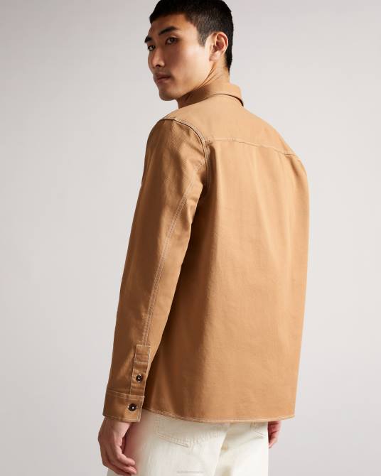 Ted Baker hombres 2ZFP1679 ropa chaqueta de sarga leytun broncearse