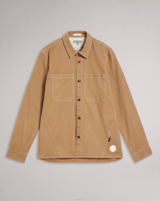 Ted Baker hombres 2ZFP1679 ropa chaqueta de sarga leytun broncearse