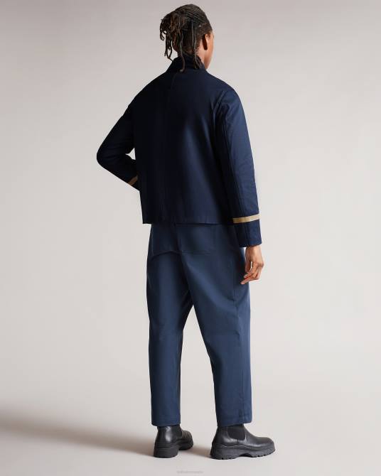 Ted Baker hombres 2ZFP1680 ropa Mac de unión corta eabot azul marino oscuro