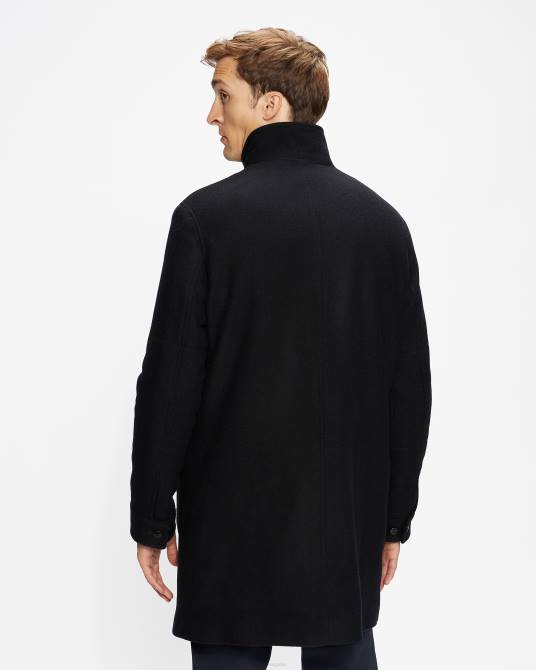 Ted Baker hombres 2ZFP1721 ropa abrigo traks con cuello alzado y bolsillos Armada