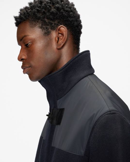 Ted Baker hombres 2ZFP1727 ropa trenca con paneles de lentes Armada