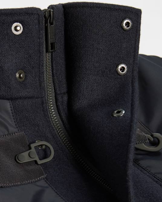 Ted Baker hombres 2ZFP1727 ropa trenca con paneles de lentes Armada