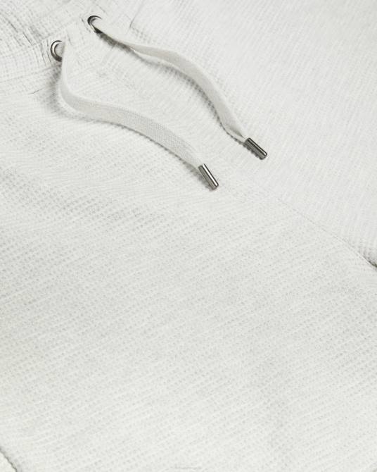Ted Baker hombres 2ZFP1673 ropa jogging con textura waffle Bathwik marga gris