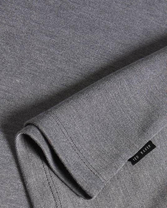 Ted Baker hombres 2ZFP1628 ropa polo frend ss con cuello tejido negro