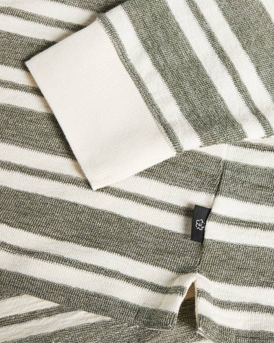 Ted Baker hombres 2ZFP1630 ropa polo a rayas stamhil ls gris