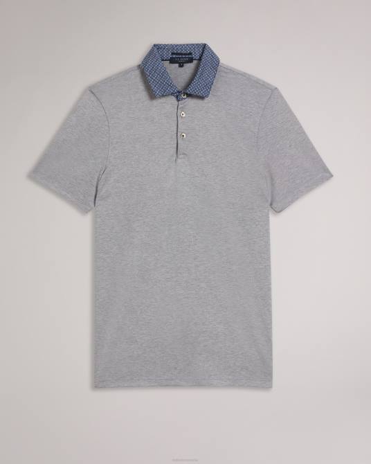 Ted Baker hombres 2ZFP1657 ropa polo frend ss con cuello tejido Armada
