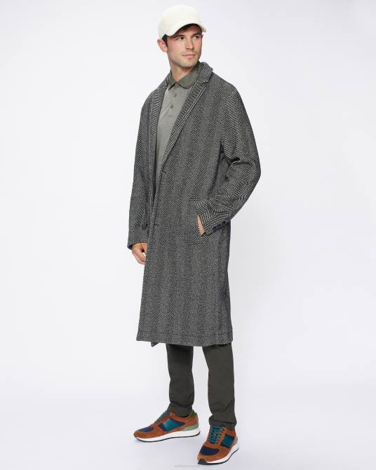 Ted Baker hombres 2ZFP1659 ropa polo frend ss con cuello tejido caqui