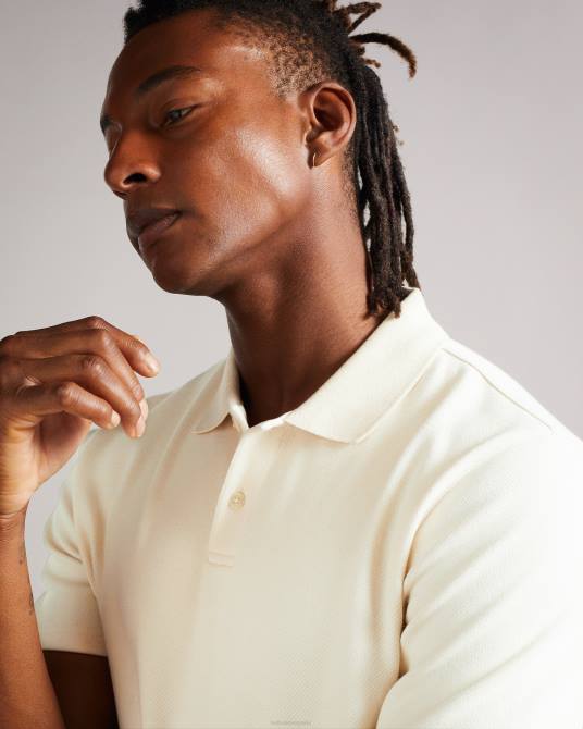 Ted Baker hombres 2ZFP1706 ropa polo kelty ss de sarga pesada natural