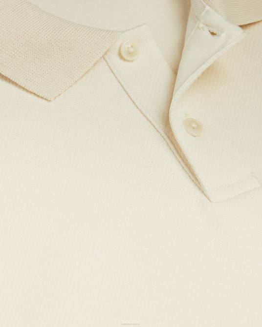 Ted Baker hombres 2ZFP1706 ropa polo kelty ss de sarga pesada natural
