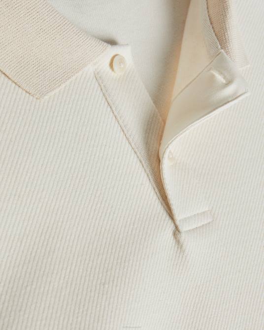 Ted Baker hombres 2ZFP1714 ropa polo baddow de sarga de punto natural