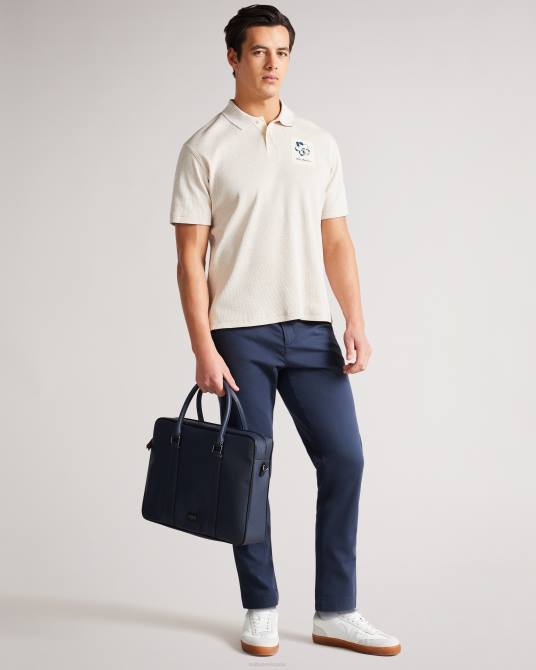 Ted Baker hombres 2ZFP1719 ropa polo de canalé de manga corta marden natural
