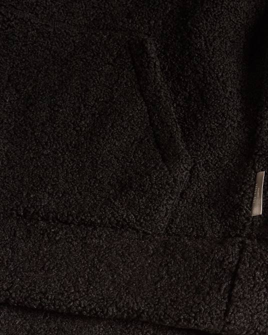 Ted Baker hombres 2ZFP1690 ropa jersey redmond de punto texturizado con media cremallera negro