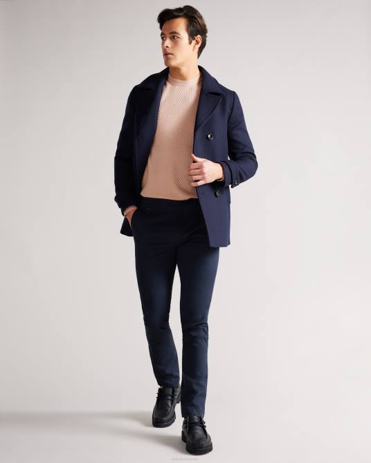 Ted Baker hombres 2ZFP1717 ropa suéter texturizado con cuello redondo de Knares rosa