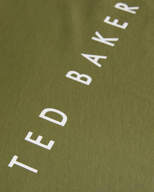 Ted Baker hombres 2ZFP1631 ropa camiseta con la marca broni ss caqui