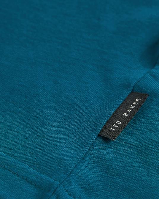 Ted Baker hombres 2ZFP1660 ropa camiseta manga corta helpa azul verdoso