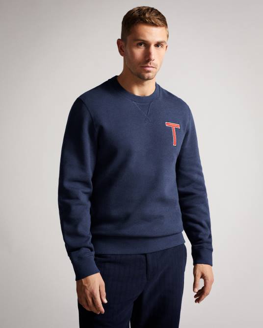 Ted Baker hombres 2ZFP1661 ropa sudadera welloe ls varsity t Armada