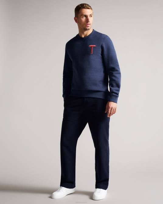 Ted Baker hombres 2ZFP1661 ropa sudadera welloe ls varsity t Armada