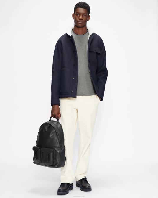 Ted Baker hombres 2ZFP1663 ropa camiseta manga corta helpa marga gris