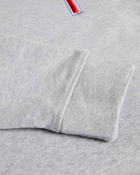 Ted Baker hombres 2ZFP1678 ropa sudadera welloe ls varsity t marga gris