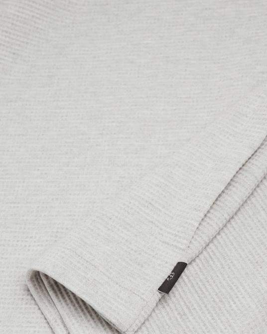 Ted Baker hombres 2ZFP1700 ropa tapa con textura de gofre de haya marga gris