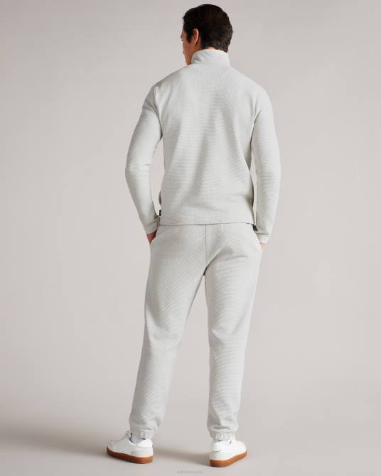 Ted Baker hombres 2ZFP1700 ropa tapa con textura de gofre de haya marga gris