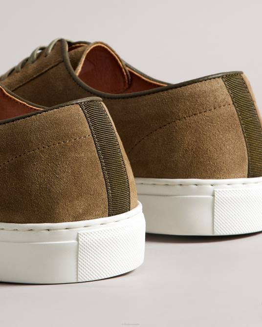 Ted Baker hombres 2ZFP1882 zapatos zapatos híbridos de gamuza kantens verde oscuro