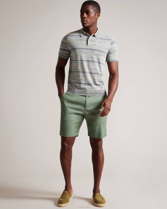 Ted Baker hombres 2ZFP1916 zapatos alpargatas estilo mule de ante hensin verde oscuro