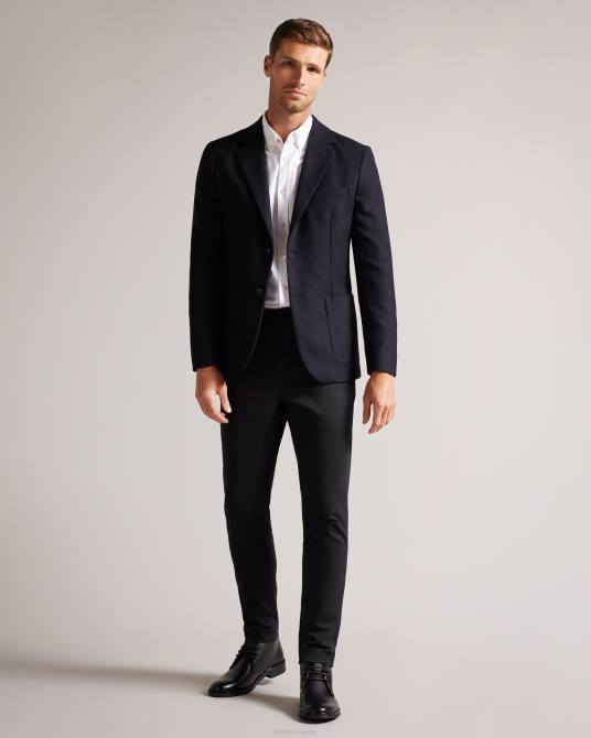 Ted Baker hombres 2ZFP1799 zapatos botas chukka de cuero con suela de botón andreew negro