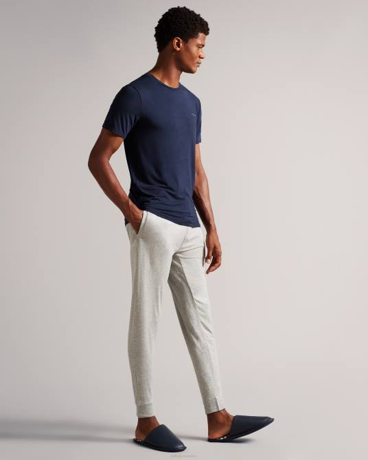 Ted Baker hombres 2ZFP1967 zapatos pantuflas tipo mule ardin de cuero Armada