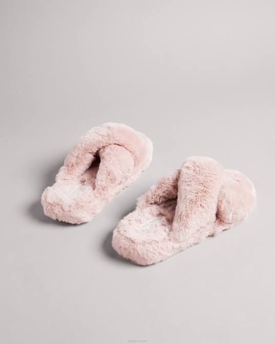 Ted Baker hombres 2ZFP923 zapatos pantuflas de piel sintética Rosado oscuro