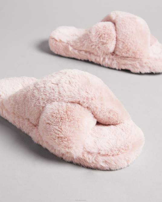 Ted Baker hombres 2ZFP923 zapatos pantuflas de piel sintética Rosado oscuro