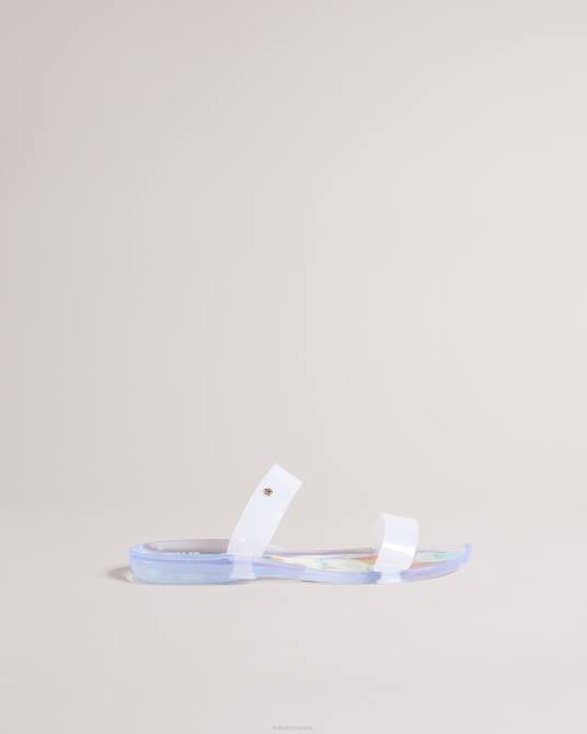 Ted Baker hombres 2ZFP934 zapatos juleeyy chanclas de gelatina con dos correas sunburst Esmeralda