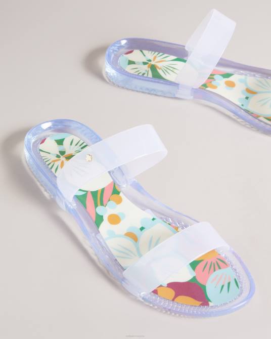 Ted Baker hombres 2ZFP934 zapatos juleeyy chanclas de gelatina con dos correas sunburst Esmeralda