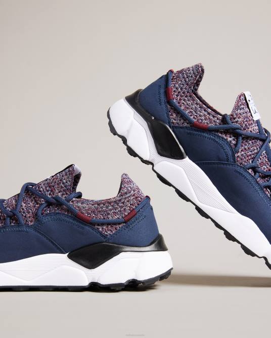 Ted Baker hombres 2ZFP1802 zapatos zapatillas de punto markyy Armada