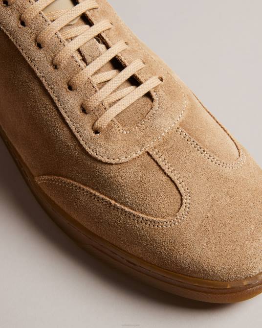 Ted Baker hombres 2ZFP1817 zapatos zapatillas bajas evrens de ante marrón claro