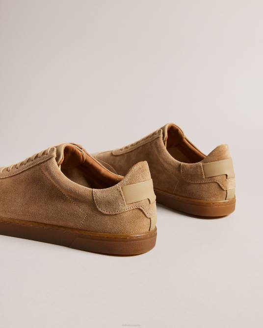 Ted Baker hombres 2ZFP1817 zapatos zapatillas bajas evrens de ante marrón claro