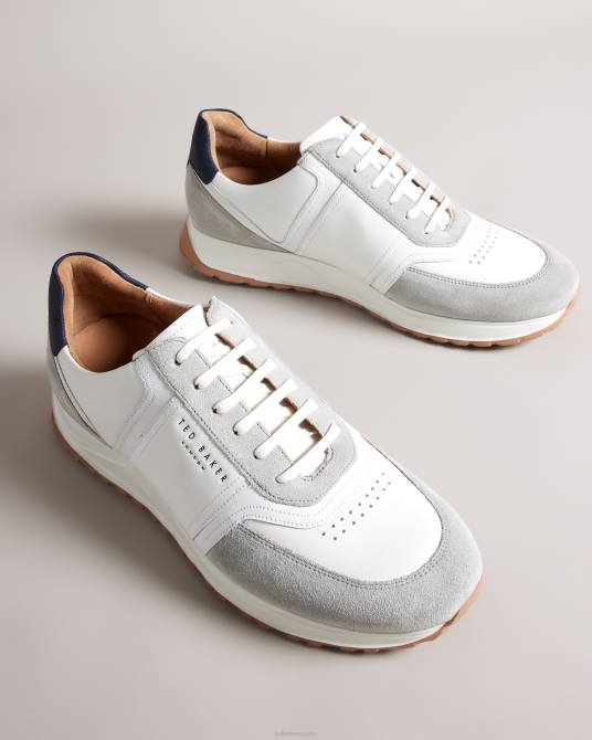 Ted Baker hombres 2ZFP1822 zapatos Deportivas frayney de piel y ante Armada