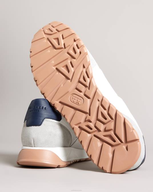 Ted Baker hombres 2ZFP1822 zapatos Deportivas frayney de piel y ante Armada