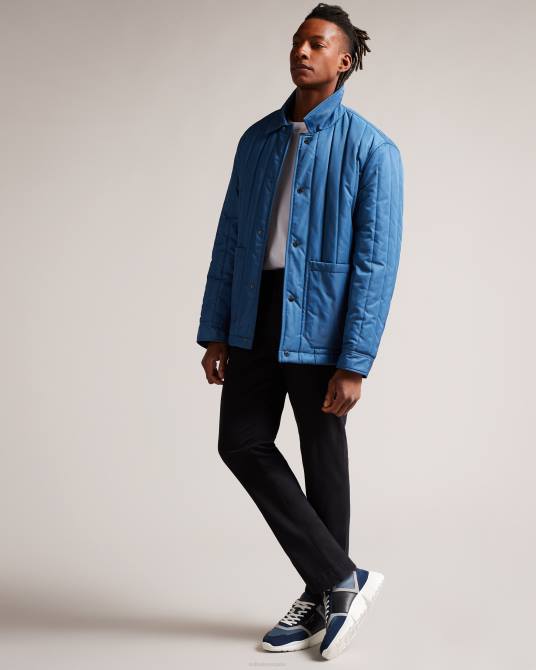 Ted Baker hombres 2ZFP1863 zapatos zapatillas cecyle de piel Armada