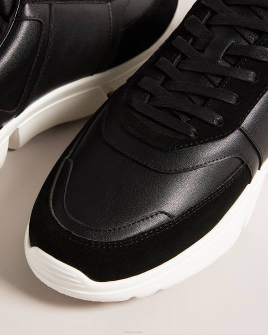 Ted Baker hombres 2ZFP1869 zapatos zapatillas cecyle de piel negro