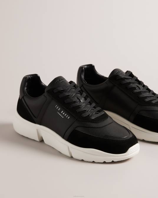 Ted Baker hombres 2ZFP1869 zapatos zapatillas cecyle de piel negro