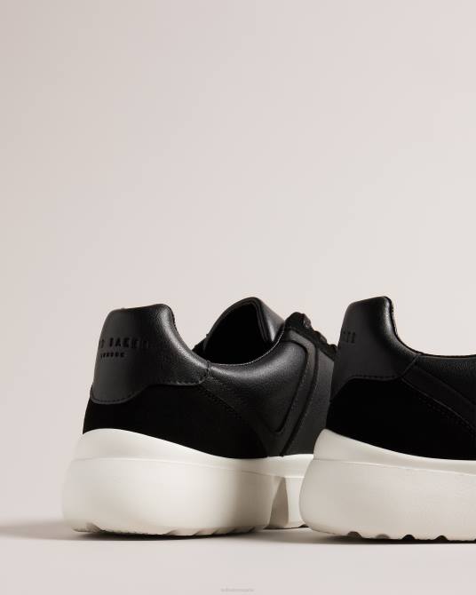 Ted Baker hombres 2ZFP1869 zapatos zapatillas cecyle de piel negro