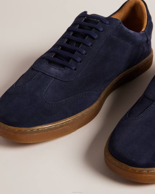 Ted Baker hombres 2ZFP1885 zapatos zapatillas bajas evrens de ante Armada