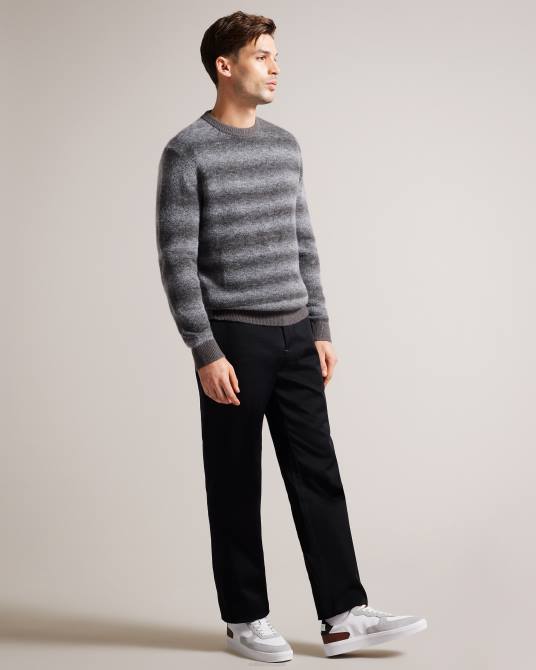 Ted Baker hombres 2ZFP1888 zapatos zapatillas gawyn de piel con bloques de color marrón