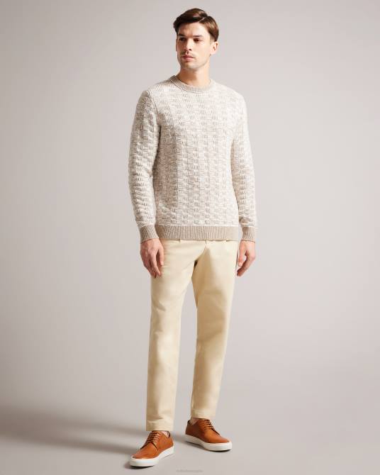 Ted Baker hombres 2ZFP1890 zapatos Zapato derby de piel Kantenb híbrido con zapatillas deportivas. broncearse