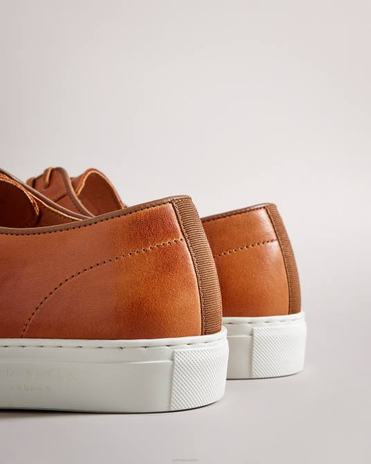Ted Baker hombres 2ZFP1890 zapatos Zapato derby de piel Kantenb híbrido con zapatillas deportivas. broncearse