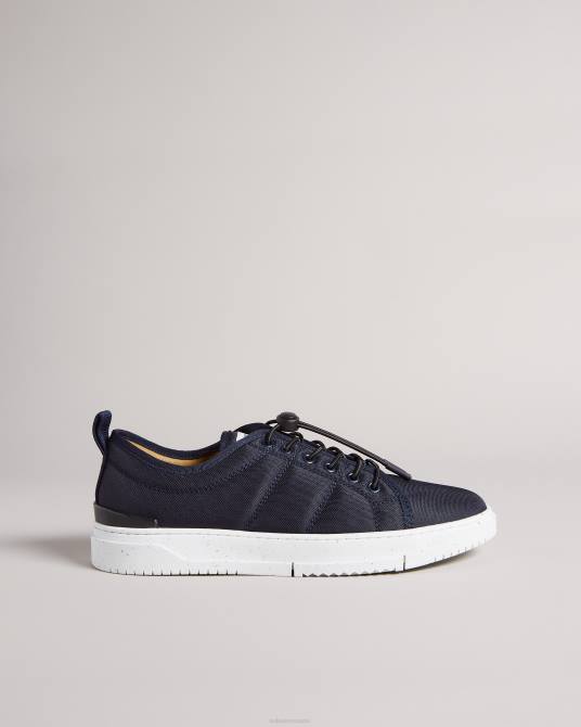 Ted Baker hombres 2ZFP2074 zapatos zapatillas bajas oliiver de nailon reciclado Armada