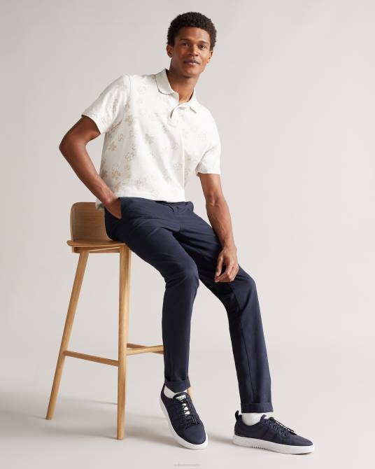 Ted Baker hombres 2ZFP2074 zapatos zapatillas bajas oliiver de nailon reciclado Armada