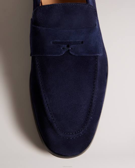 Ted Baker hombres 2ZFP1840 zapatos mocasines adlerrs de ante Armada